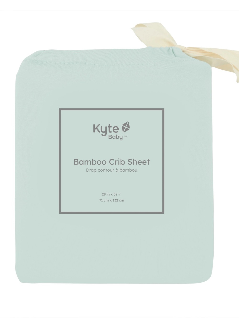 Kyte Baby Bamboo Crib Sheet in Sage Green NWOT-28x52”